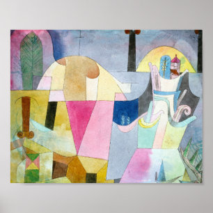 Black Columns in a Landscape : Paul Klee 1919 Poster