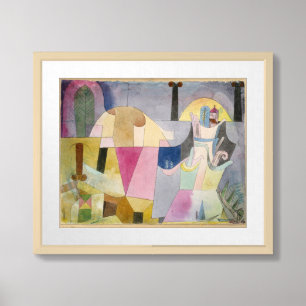 Black Columns in a Landscape   Paul Klee Framed Art