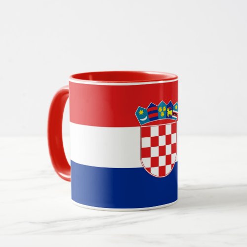 Black Combo Mug with flag of Croatia