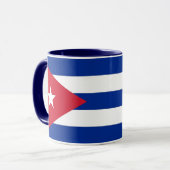 Black Combo Mug with flag of Cuba (Front Left)