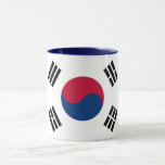 Black Combo Mug With Flag Of South Korea at Zazzle