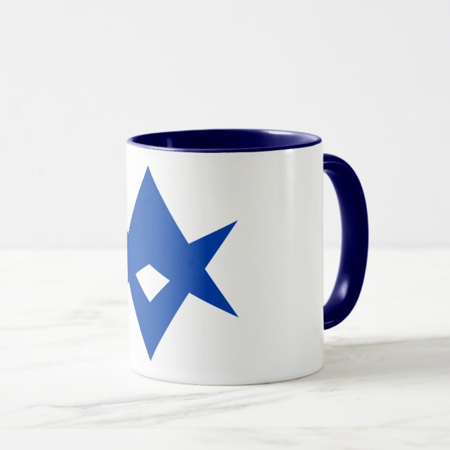 Black Combo Mug with flag of Toyota City, Japan (Front Right)