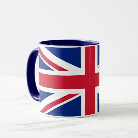 Black Combo Mug With Flag Of United Kingdom