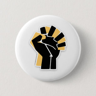 Black Community Ally Hands Together Button