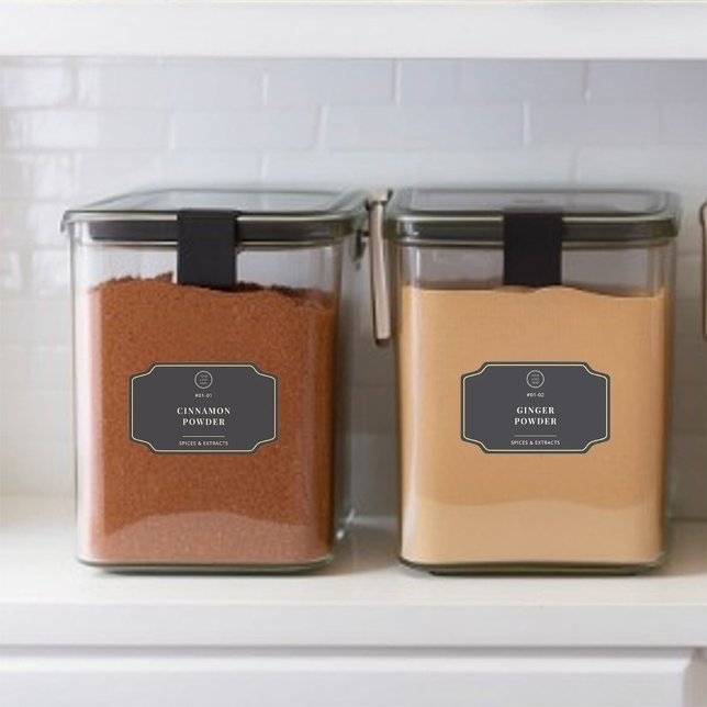 Black Company Logo Pantry Branding Sticker (Creator Uploaded)