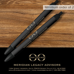 Black Company Pen Custom Logo