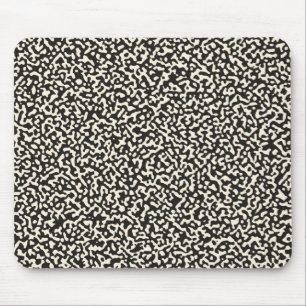 Black Composition Book Seamless Pattern Mouse Pad