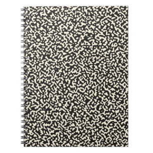 Black Composition Notebook Classic Pattern