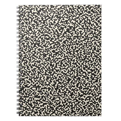 Black Composition Notebook Classic Pattern