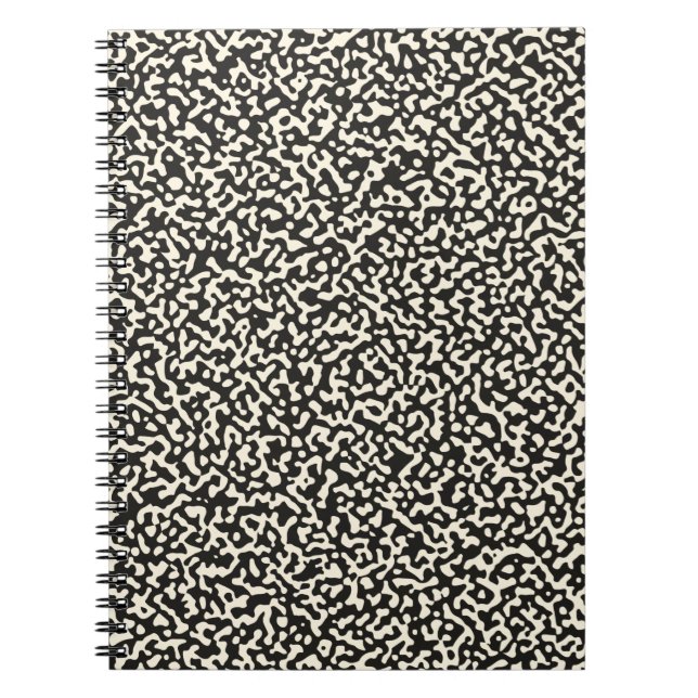 Black Composition Notebook Classic Pattern (Front)