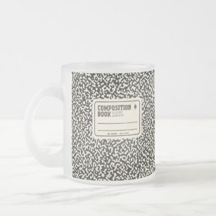 Black Composition Notebook Coffee Mug