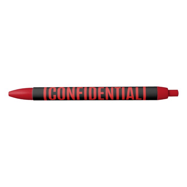 Black Confidential Pen (Front)