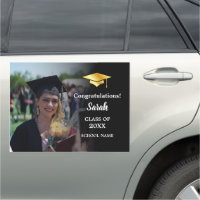 Black Congrats Graduation with a Custom Photo