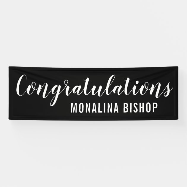 Black | Congratulations | Graduate Banner