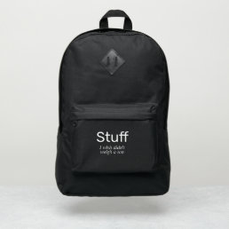 Black Cool Funny Quote Port Authority&#174; Backpack