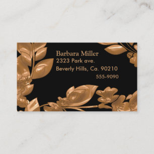 Black & Copper Garden Business Card