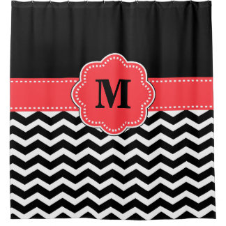 Curtains Ideas coral chevron shower curtain : Coral Chevron Shower Curtains | Zazzle