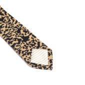 Black Coral Men's Fashion Necktie (Back)