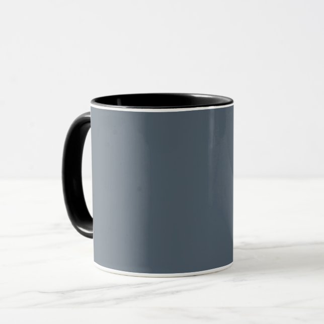 Black coral (solid color)  mug (Front Left)