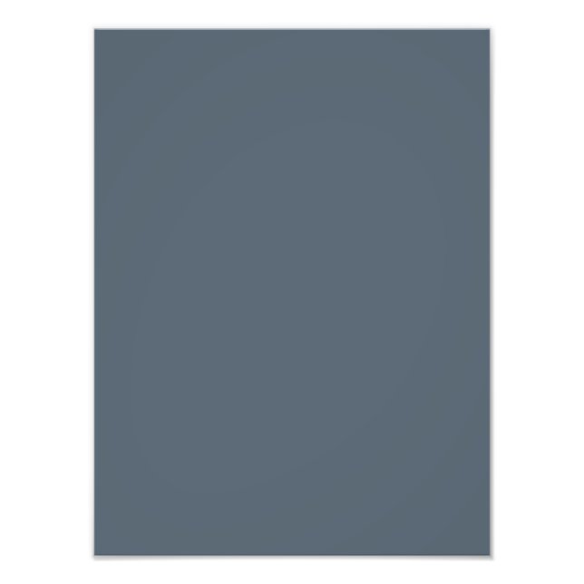 Black coral (solid color)  photo print (Front)