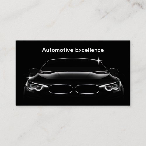 Black Core Automotive Business Cards