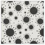 black coronavirus fabric