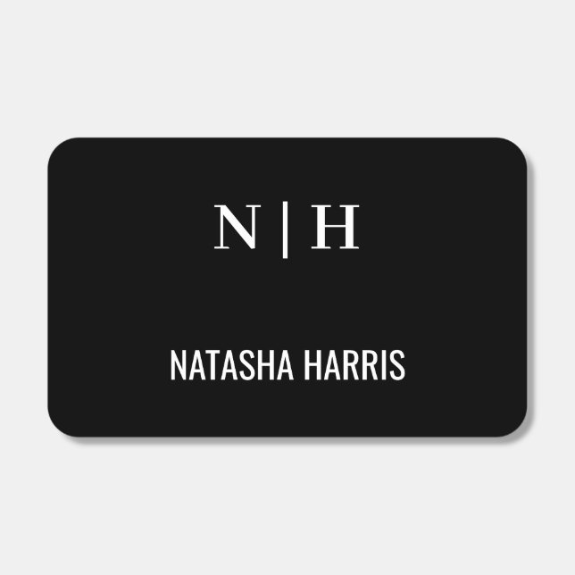 Black Corporate Branded Logo Business Design Matchboxes (Front)