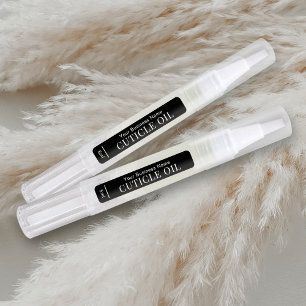 Black Cosmetic Twist Pen 3ml 5ml Cuticle Oil Label