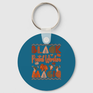 Black Costume Stal Worker Proud Afro Black Histo Keychain
