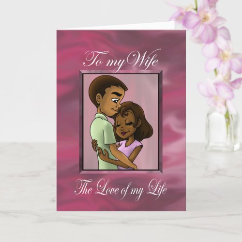 Black Couple Mothers Day Card
