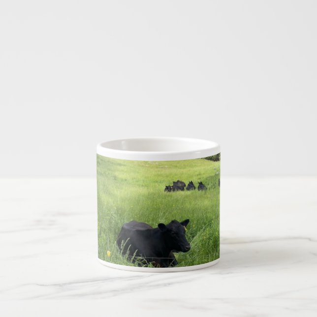 Black cow espresso cup  (Front)