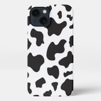 Black Cow Print Phone Cass iPhone 13 Case
