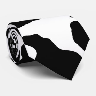 Black Cow Skin Pattern Tie