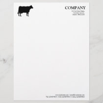 Black Cow - White Letterhead