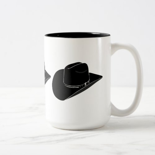 Black cowboy hat coffee mug