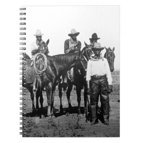 Black Cowboys At Bonham Texas 1890 Notebook