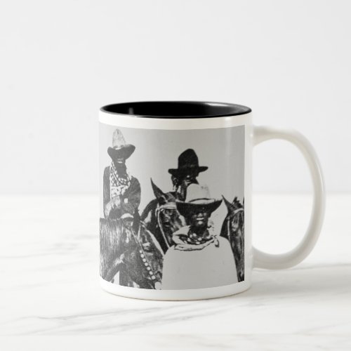 Black Cowboys at Bonham Texas c1890 bw photo Two_Tone Coffee Mug