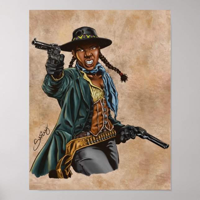 Black Cowgirl Poster (Front)