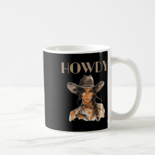 Black Cowgirl Western Rodeo Melanin Juneteenth Tex Coffee Mug