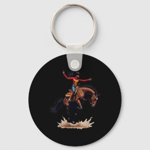 Black Cowgirls Melanin Women Western Rodeo Texas W Keychain