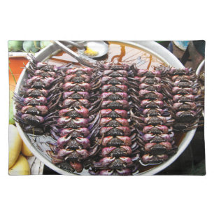 Black Crabs [Po Na] ... Thai Street Food Placemat
