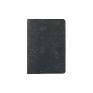 Black Cracking Pattern Passport Holder