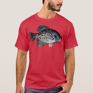 Black Crappie Fish , Lucky Crappie FishingGift  T-Shirt