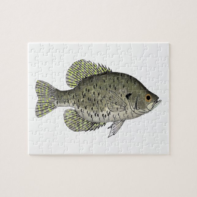 Black Crappie Jigsaw Puzzle (Horizontal)
