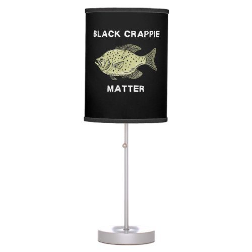 Black crappie matter Crappie fishing Table Lamp