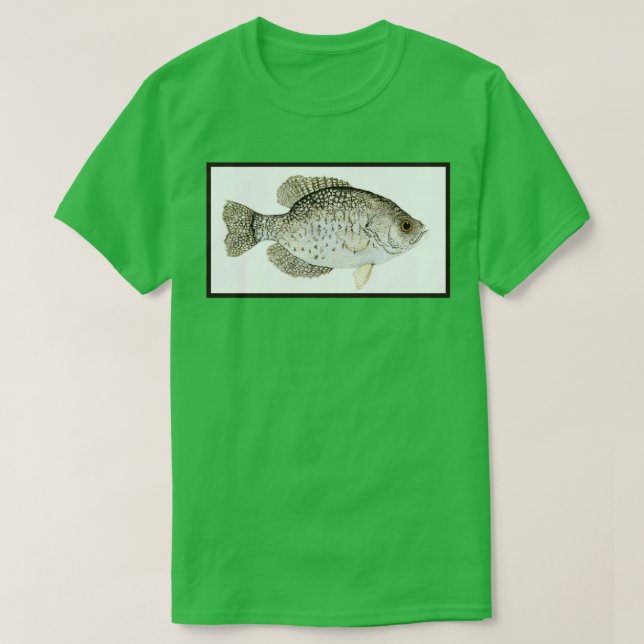 Black Crappie T-Shirt (Design Front)