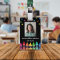 Black Crayons & Stars Colorful School Teacher ID