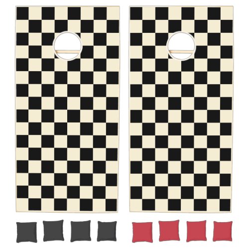 Black & Cream Checker