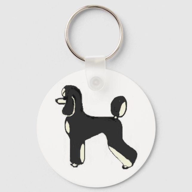 Black & Cream Phantom Keychain (Front)