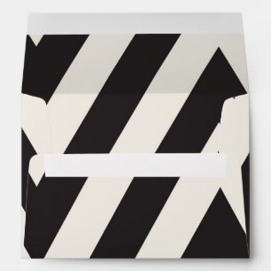 Black & Cream White Lingerie Invitation Envelopes